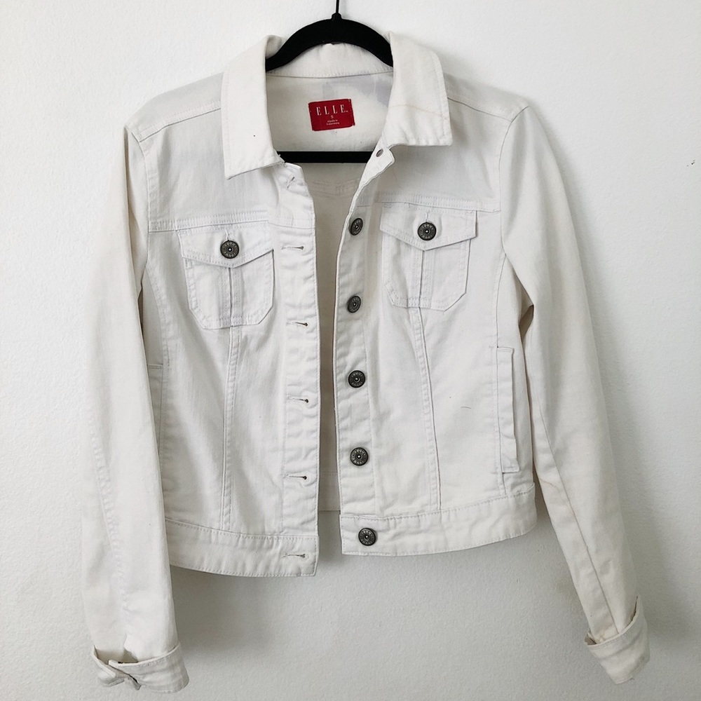 White jean jacket